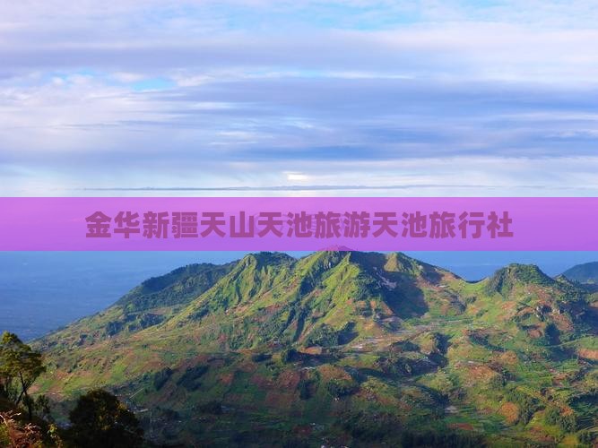 金华去新疆天山天池旅行社