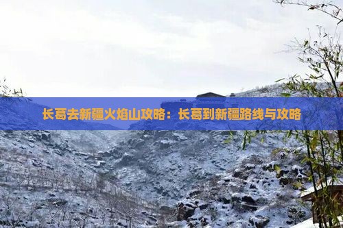 长葛去新疆火焰山攻略