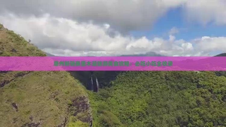 惠州去新疆赛里木湖旅游小吃