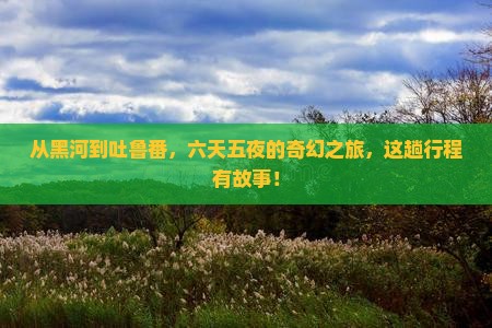 黑河去新疆吐鲁番六日游