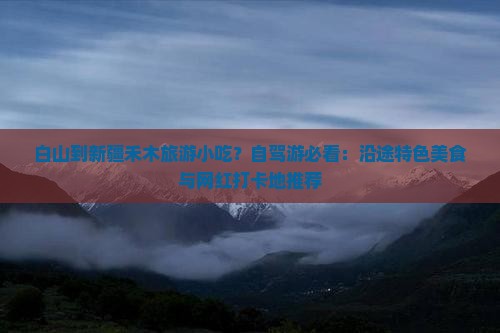 白山到新疆禾木旅游小吃