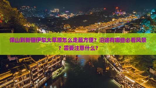 保山到新疆伊犁大草原攻略