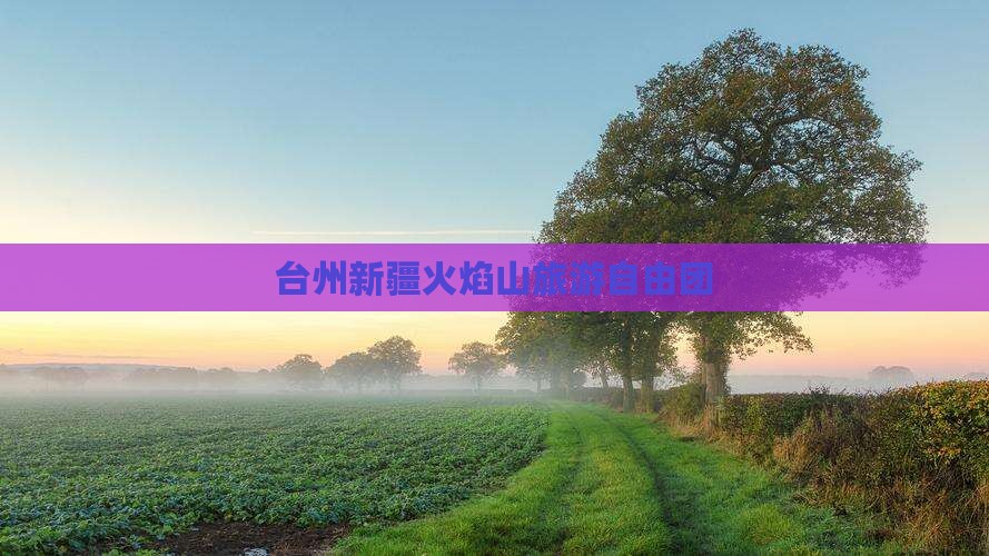 台州去新疆火焰山自由团