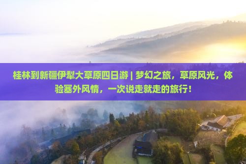 桂林到新疆伊犁大草原四日游