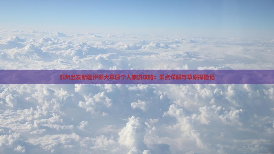 滨州出发新疆伊犁大草原个人旅游攻略：景点详解与草原探险记