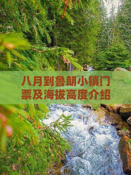 八月到鲁朗小镇门票及海拔高度介绍