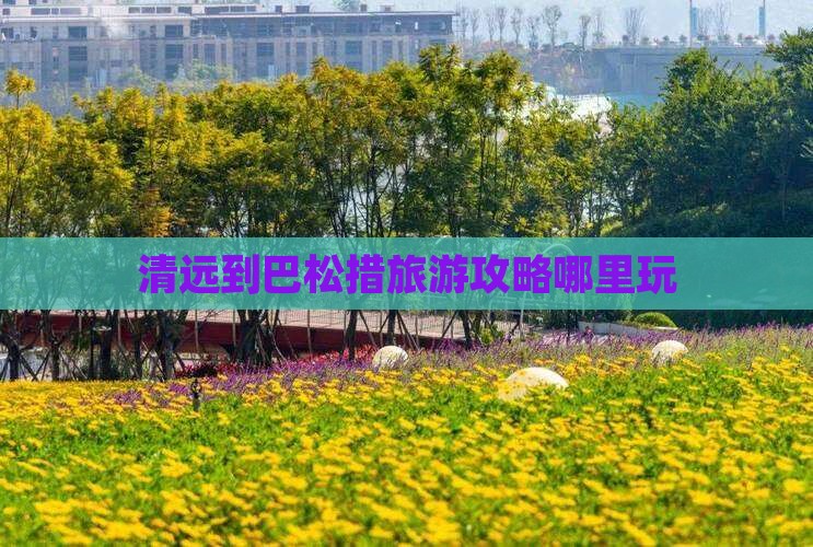 清远到巴松措旅游攻略哪里玩