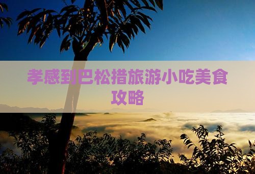 孝感到巴松措旅游小吃美食攻略 孝感到巴松措旅游小吃美食攻略