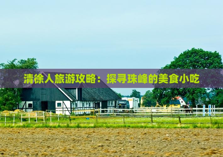 清徐人旅游攻略：探寻珠峰的美食小吃