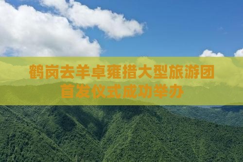 鹤岗去羊卓雍措大型旅游团首发仪式成功举办