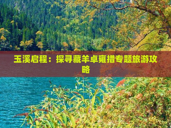 玉溪启程：探寻藏羊卓雍措专题旅游攻略