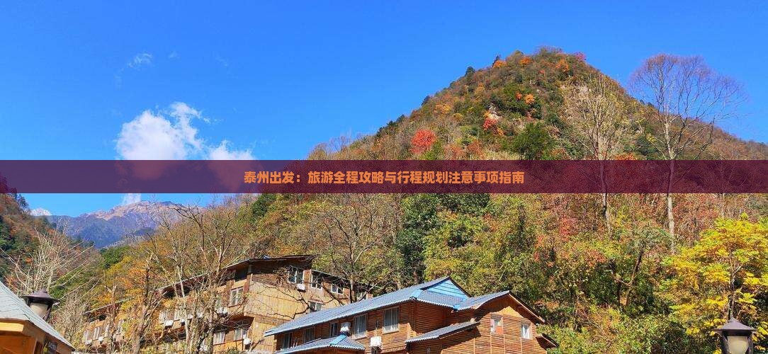 泰州出发：旅游全程攻略与行程规划注意事项指南