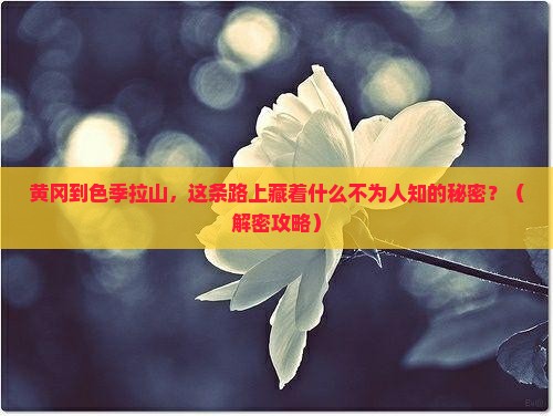 黄冈到西藏色季拉山景点