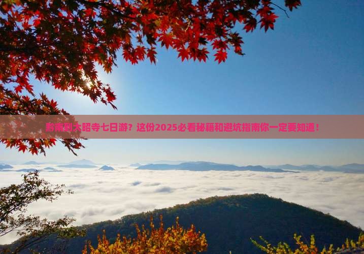 黔南到西藏大昭寺七日游