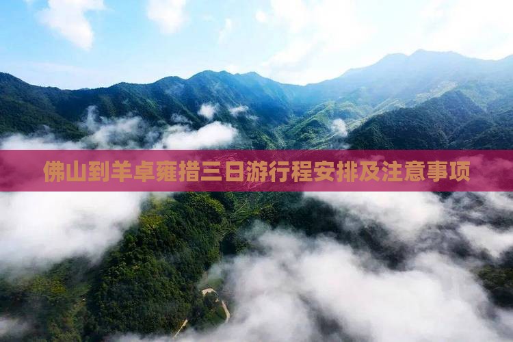 佛山到西藏羊卓雍措三日游