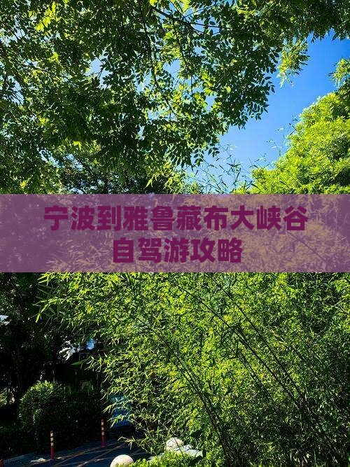宁波到雅鲁藏布大峡谷自驾游攻略