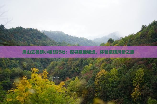 眉山去鲁朗小镇旅行社：探寻藏地秘境，体验藏族风情之旅