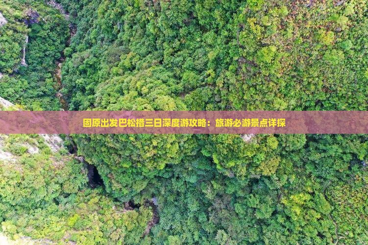 固原出发巴松措三日深度游攻略：旅游必游景点详探