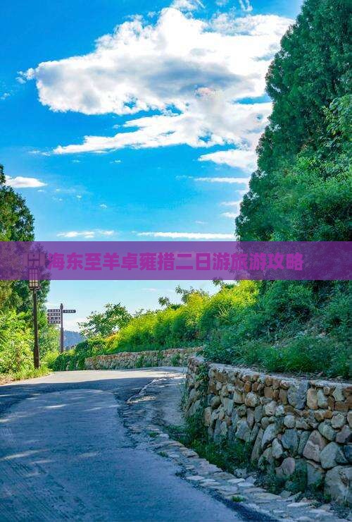 海东至羊卓雍措二日游旅游攻略