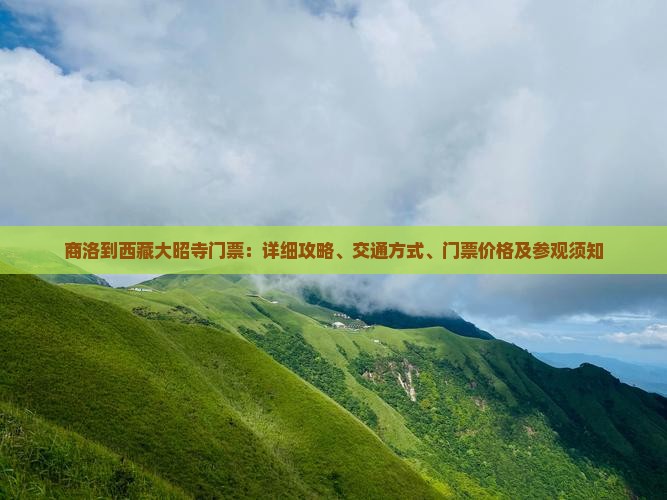 商洛到西藏大昭寺门票