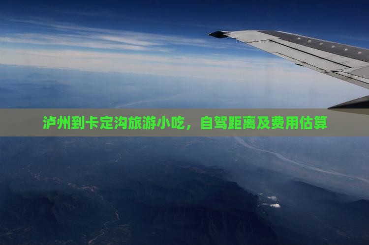 泸州到卡定沟旅游小吃，自驾距离及费用估算