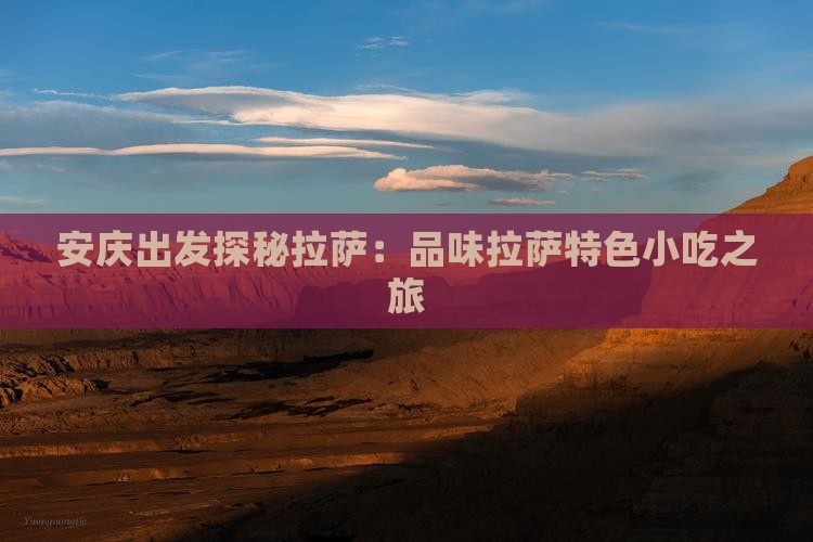 安庆出发探秘拉萨：品味拉萨特色小吃之旅