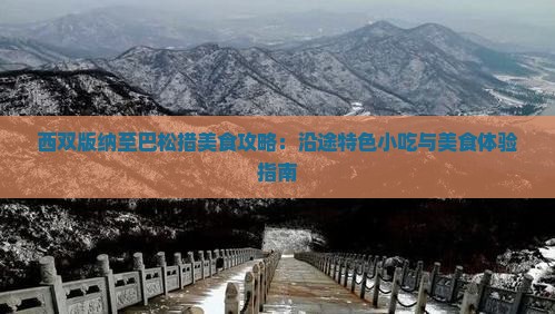 西双版纳至巴松措美食攻略：沿途特色小吃与美食体验指南
