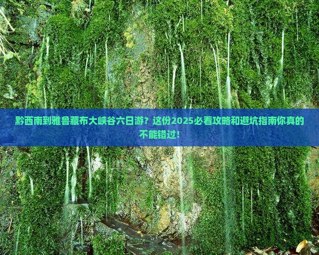 黔西南到西藏雅鲁藏布大峡谷六日游