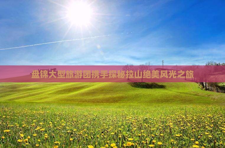 盘锦大型旅游团携手探秘拉山绝美风光之旅