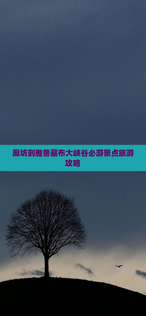 廊坊到雅鲁藏布大峡谷必游景点旅游攻略
