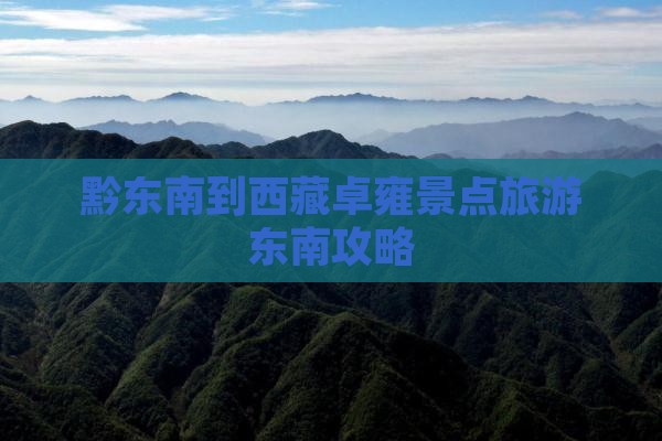 黔东南到西藏羊卓雍措团体旅游