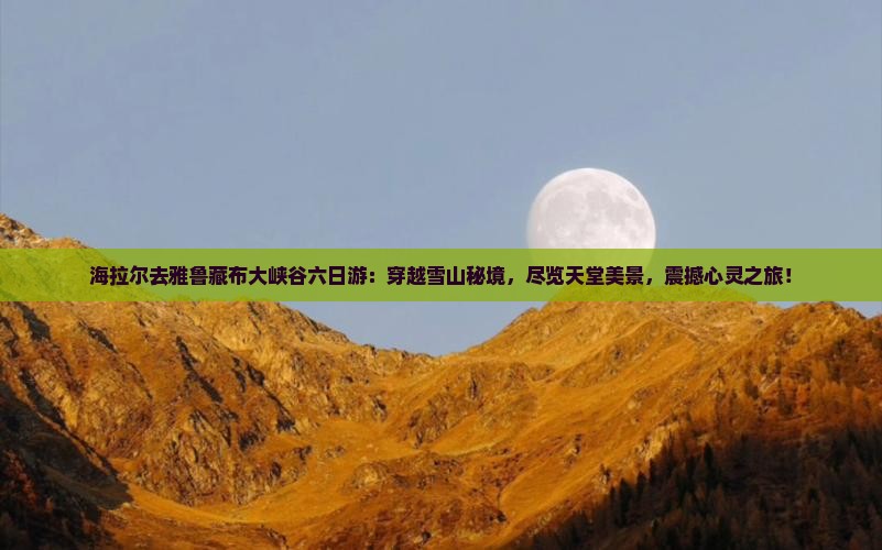 海拉尔去西藏雅鲁藏布大峡谷六日游