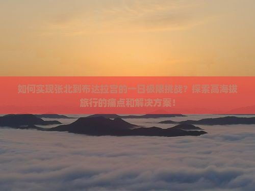 如何实现张北到布达拉宫的一日极限挑战？探索高海拔旅行的痛点和解决方案！