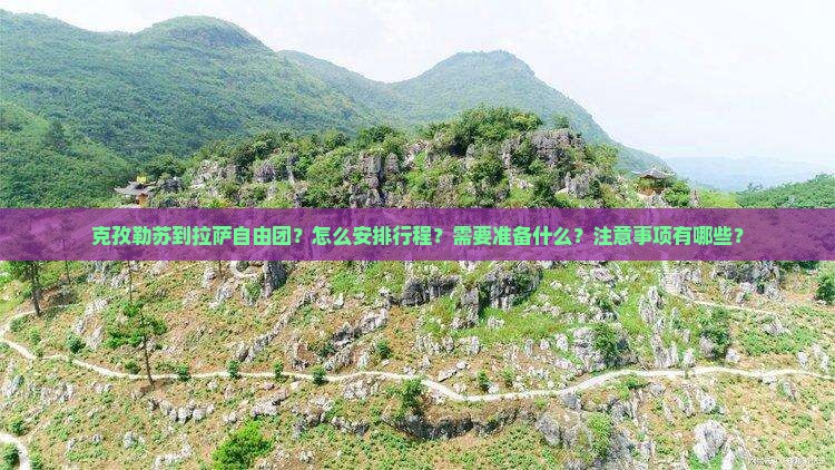 克孜勒苏到拉萨自由团？怎么安排行程？需要准备什么？注意事项有哪些？