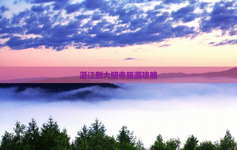 湛江到大昭寺旅游攻略