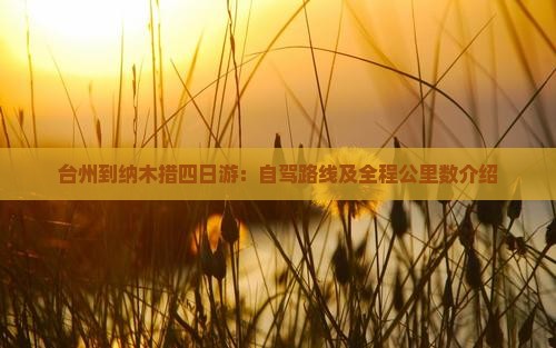台州到纳木措四日游：自驾路线及全程公里数介绍