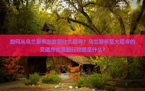 如何从乌兰察布出发前往大昭寺？乌兰察布至大昭寺的交通方式及旅行攻略是什么？