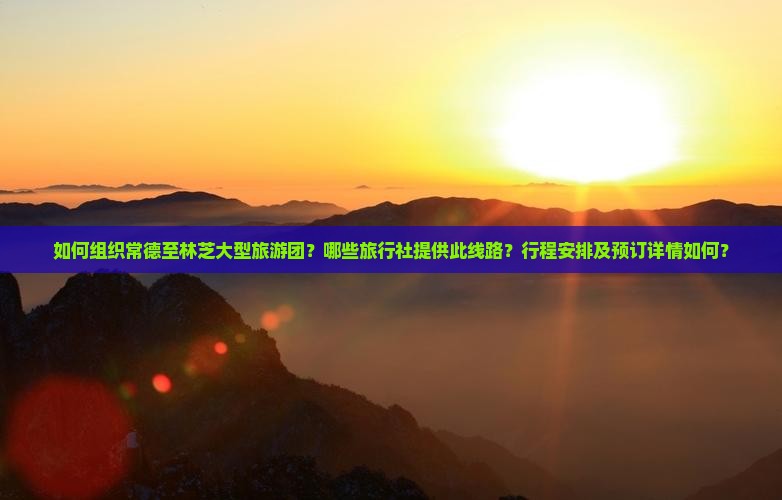 如何组织常德至林芝大型旅游团？哪些旅行社提供此线路？行程安排及预订详情如何？