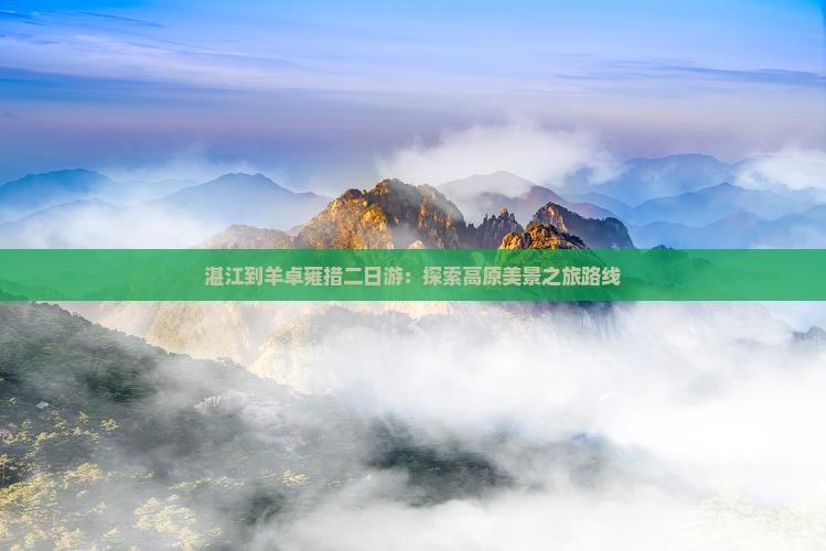 湛江到羊卓雍措二日游：探索高原美景之旅路线