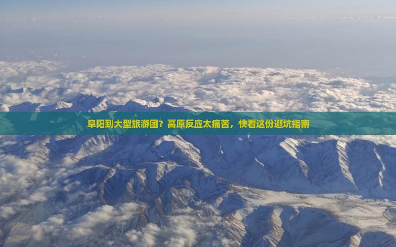 阜阳到大型旅游团？高原反应太痛苦，快看这份避坑指南