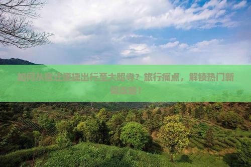 如何从宿迁便捷出行至大昭寺？旅行痛点，解锁热门新词攻略！