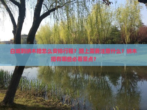 白城到纳木措怎么安排行程？路上需要注意什么？纳木措有哪些必看景点？