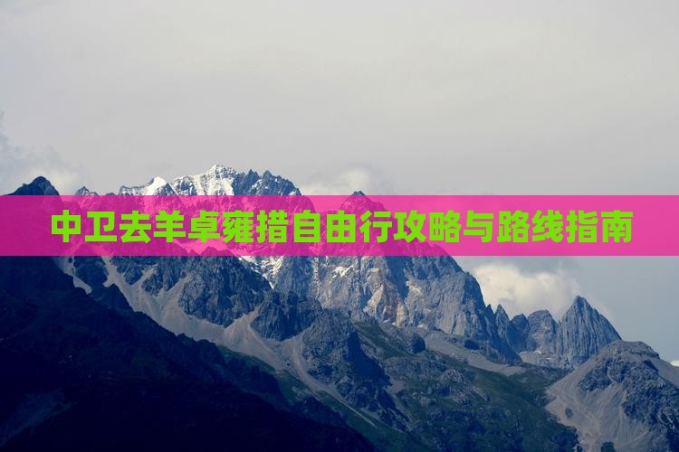 中卫去羊卓雍措自由行攻略与路线指南