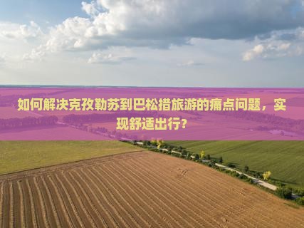 如何解决克孜勒苏到巴松措旅游的痛点问题，实现舒适出行？