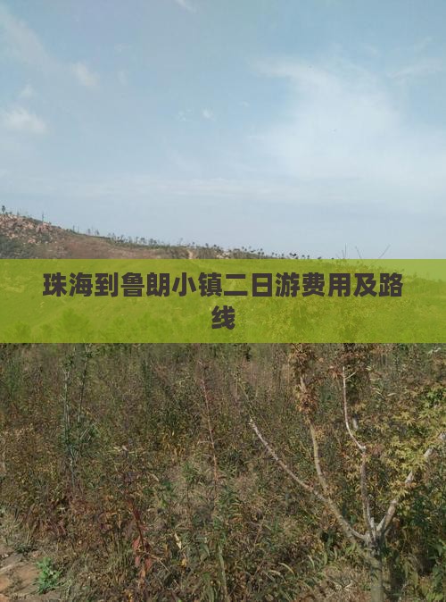 珠海到鲁朗小镇二日游费用及路线