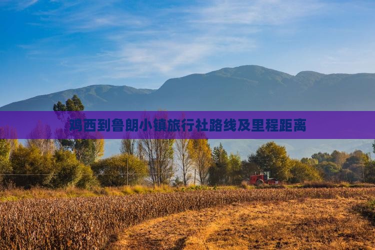 鸡西到鲁朗小镇旅行社路线及里程距离