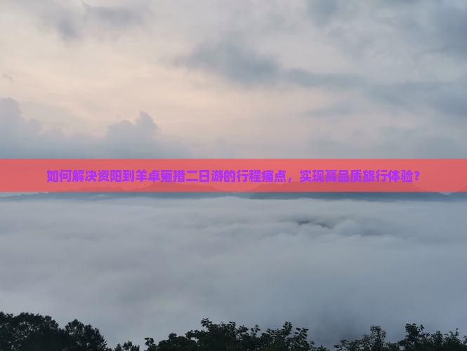 如何解决资阳到羊卓雍措二日游的行程痛点，实现高品质旅行体验？
