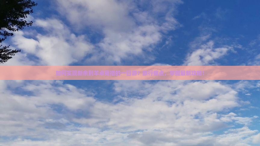 如何实现新余到羊卓雍措的一日游？旅行痛点，掌握最新攻略！
