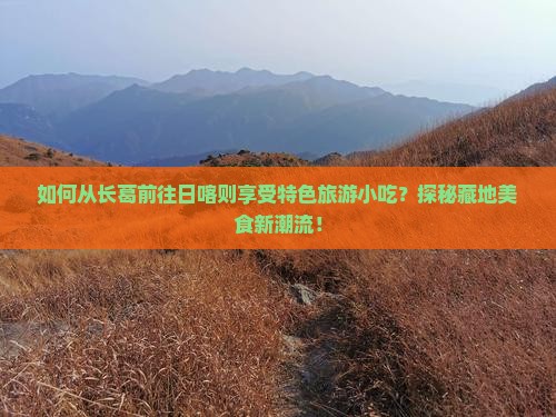如何从长葛前往日喀则享受特色旅游小吃?探秘藏地美食新潮流! 如何从长葛前往日喀则享受特色旅游小吃?探秘藏地美食新潮流!