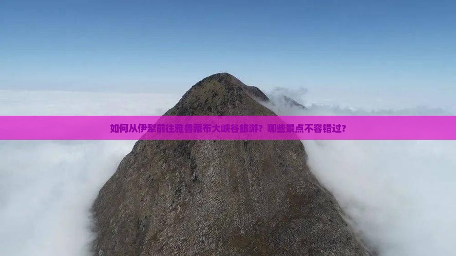 如何从伊犁前往雅鲁藏布大峡谷旅游？哪些景点不容错过？